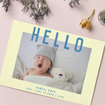 HELLO | Introducing My Baby | Modern Photo Frame Announcement