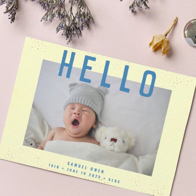 HELLO | Introducing My Baby | Modern Photo Frame Announcement (Creator Uploaded)