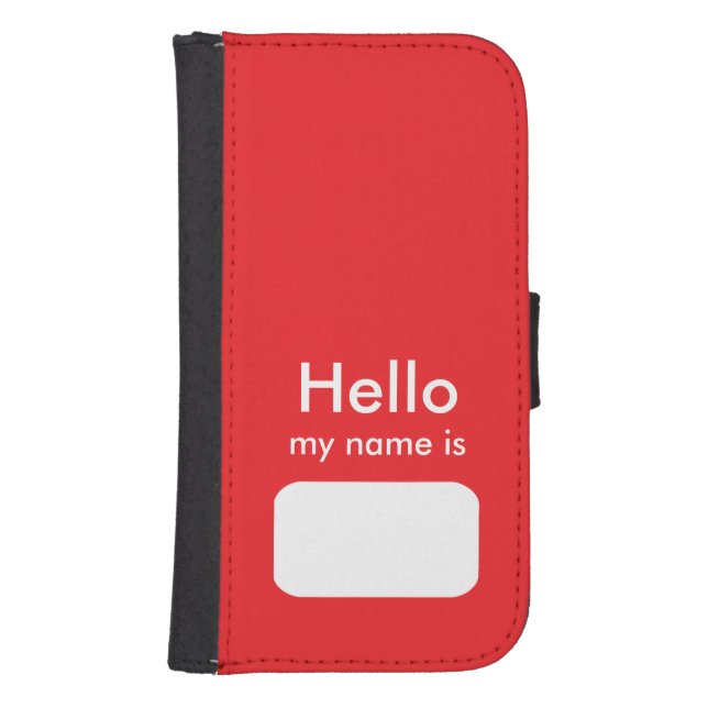 Hello iPhone 5/5s or Samsung Galaxy S4 Wallet Case (Front)