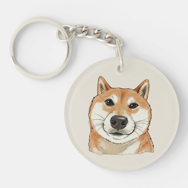 Hello. Is It Me You're Looking For? - Funny Shiba  Keychain (Front)