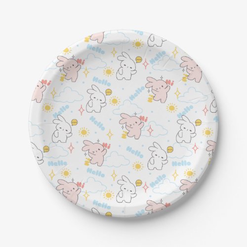 Hello Its Bunny Time Loppi Tokki Moments Paper Plates