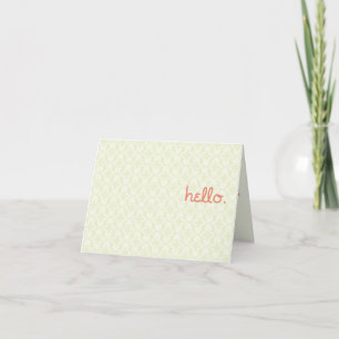 hello. it's me. card