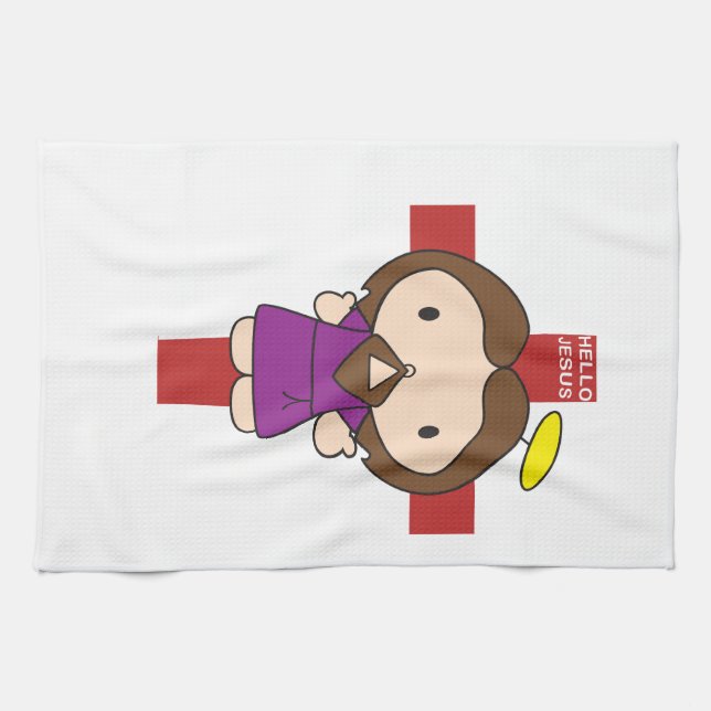 Hello Jesus Towel (Horizontal)
