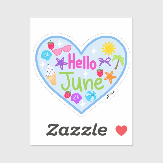 Hello June Sticker (Sheet)