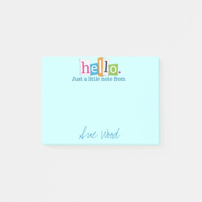 Hello, Just a Little Note Post-it® Note) | Zazzle.com