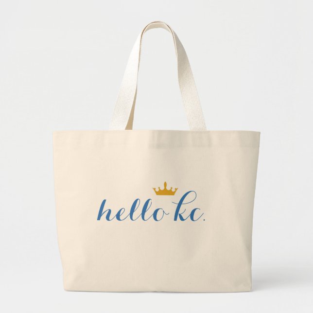 Hello KC Crown Town Jumbo Tote (Front)