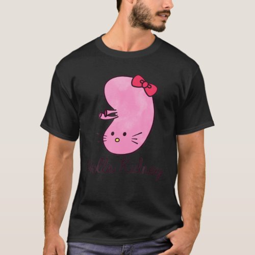 Hello Kidney Funny Transplant Disease Dialysis Awa T_Shirt