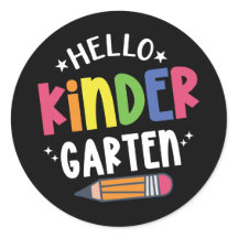 Hello kindergarten back to school