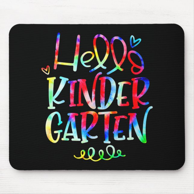 Hello Kindergarten Back To School Gifts For Teache Mouse Pad (Front)