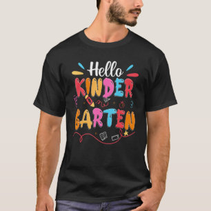 Hello Kindergarten Back To School Teacher Student T-Shirt