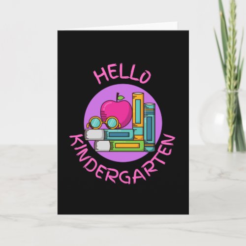 hello kindergarten card
