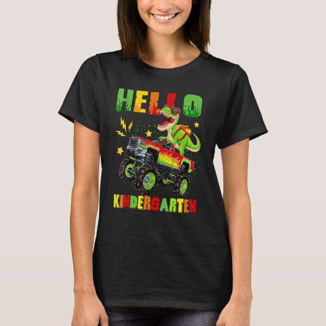 Hello Kindergarten First Day Of School Kindergarte T-Shirt (Front)