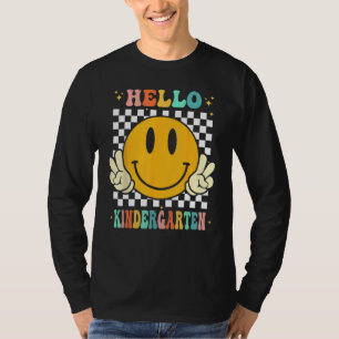 Hello Kindergarten Goodbye Pre k Graduation Groovy T-Shirt