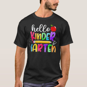 Hello Kindergarten Kinder Crew Back To School Teac T-Shirt