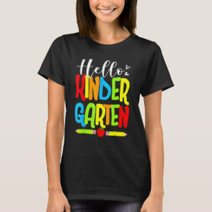 Hello Kindergarten Team Kinder Back To School 202 T-Shirt