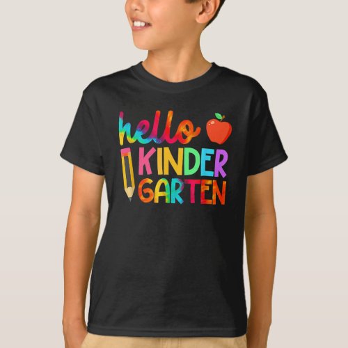 Hello Kindergarten Team Kinder Back To School T_Shirt