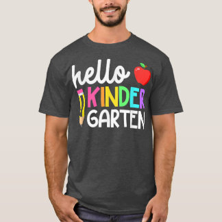 Hello Kindergarten Team Kinder Back To School Teac T-Shirt