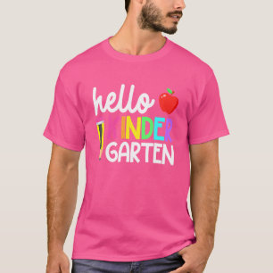 Hello Kindergarten Team Kinder Back To School Teac T-Shirt