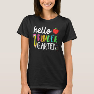 Hello Kindergarten Team Kinder Back To School Teac T-Shirt