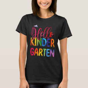 Hello Kindergarten Team Kinder Back To School Tie  T-Shirt