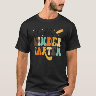 Hello Kindergarten Team Kindergarten Teacher Back T-Shirt