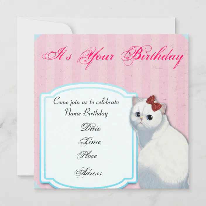 Hello Kitty Birthday Invitation Zazzle Com
