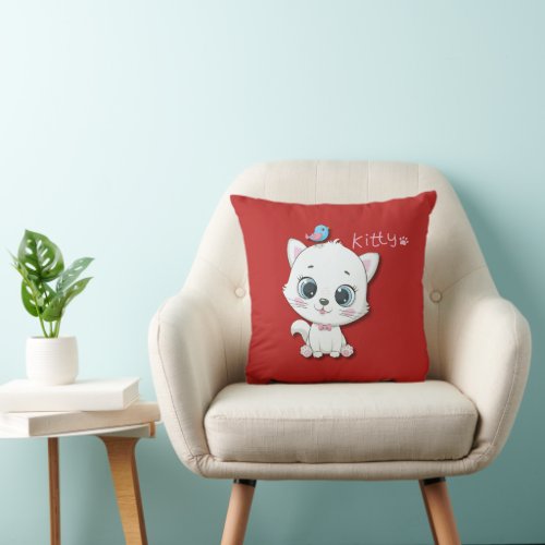     Hello Kitty Throw Pillow