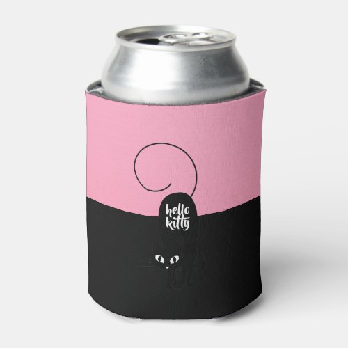 Hello Kitty Two Tone Pink and Black Can Cooler