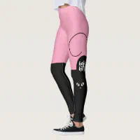 Hello Kitty, Two Tone Pink and Black Leggings