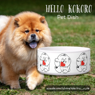 HELLO KOKORO  Chow dog Bowl