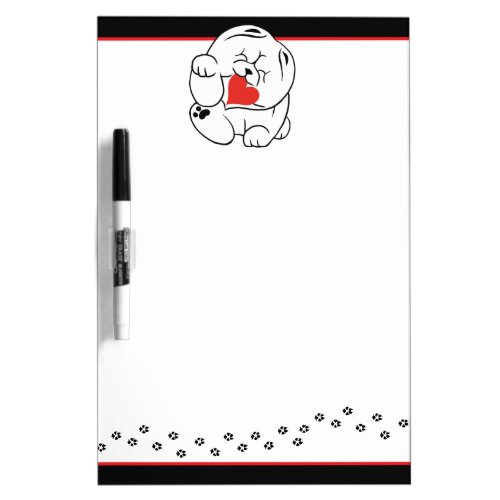 HELLO KOKORO  Chow dog Dry Erase Board