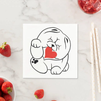 HELLO KOKORO  Chow dog Napkins