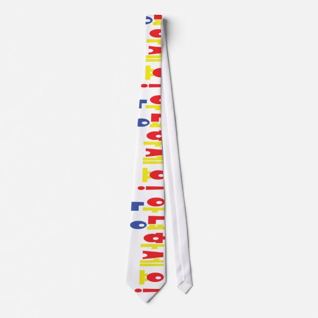 Hello! Korean Hello! Hello in Hangul Script Tie (Front)