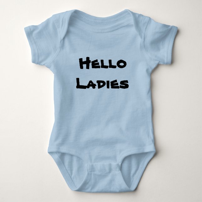 Hello Ladies Baby Bodysuit (Front)