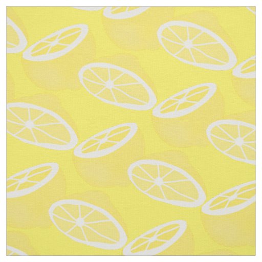 Hello Lemon modern yellow fruit Fabric