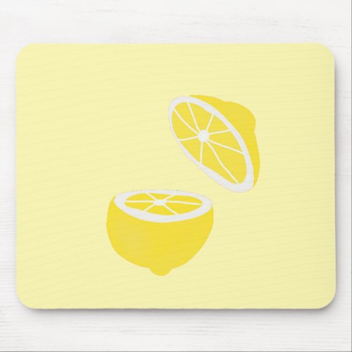 Hello Lemon modern yellow fruit Mouse Pad