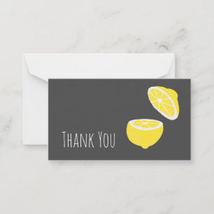Hello Lemon modern yellow fruit Note Card