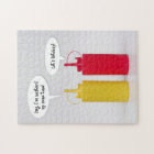 Hello, Let's Catch Up, Ketchup Mustard Blank Card