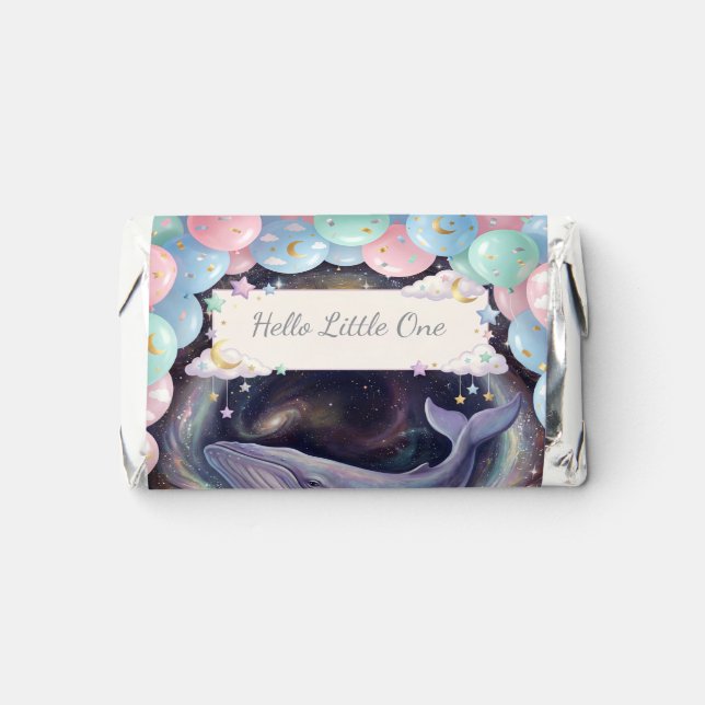 Hello Little One Baby Shower Chocolate Wrapper Hershey's Miniatures (Front)