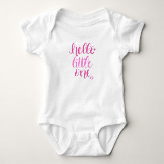 Hello Little One Pink Baby Bodysuit