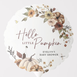 Hello Little Pumpkin Fall Baby Shower Balloon