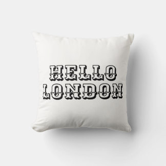 hello london Throw Pillow