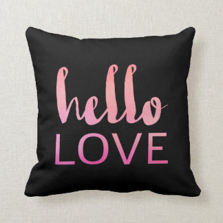 Hello Love Throw Pillow 01