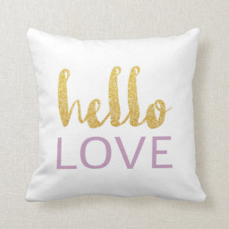 Hello Love Throw Pillow 02