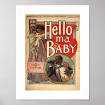 Hello ma Baby, Sheet Music 1900 Vintage