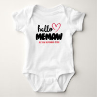Hello Memaw | Baby Reveal Pregnancy Announcement