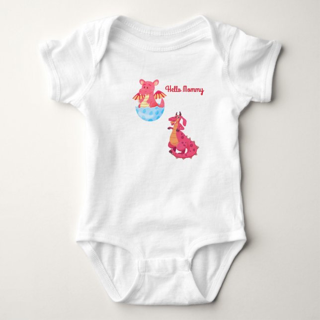 Hello Mommy bodysuit for babies (Front)
