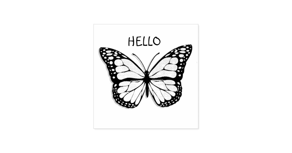 Butterfly Rubber Stamp