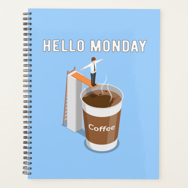 Hello Monday Can’t Get Enough Coffee Planner (Front)