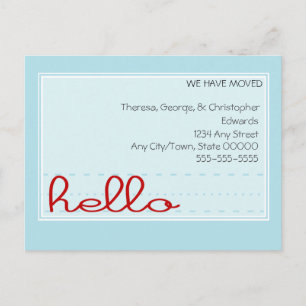 Hello Moving Announcement